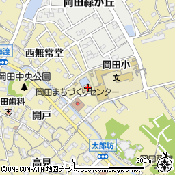 愛知県知多市岡田東無常堂8周辺の地図