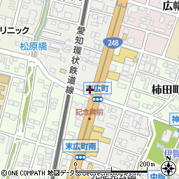 愛知県岡崎市葵町1-1周辺の地図
