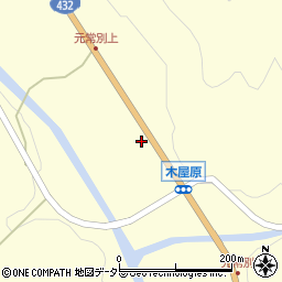 広島県庄原市比和町木屋原181周辺の地図