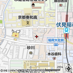 京都府京都市伏見区深草フケノ内町5-28周辺の地図