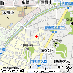愛知県岡崎市元能見町6周辺の地図