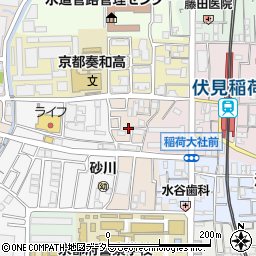 京都府京都市伏見区深草フケノ内町5-32周辺の地図