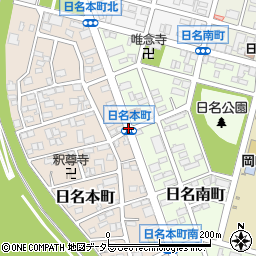 日名本町周辺の地図
