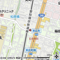 愛知県岡崎市葵町1-2周辺の地図