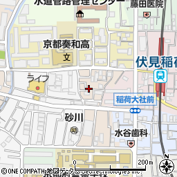 京都府京都市伏見区深草フケノ内町5-27周辺の地図