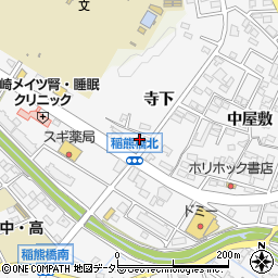 愛知県岡崎市稲熊町2丁目1-1周辺の地図