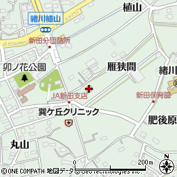 新田会館周辺の地図