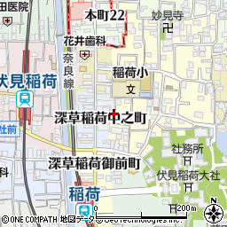 京都府京都市伏見区深草開土町8-3周辺の地図