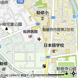 京都府京都市山科区勧修寺西栗栖野町236周辺の地図