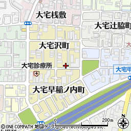 京都府京都市山科区大宅沢町149周辺の地図