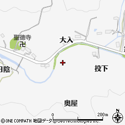 愛知県岡崎市箱柳町奥屋周辺の地図