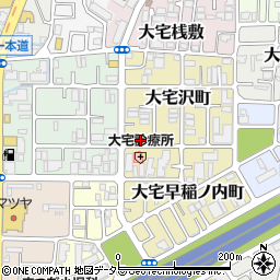 京都府京都市山科区大宅沢町218周辺の地図