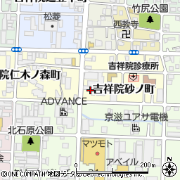 京都府京都市南区吉祥院砂ノ町周辺の地図