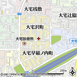 京都府京都市山科区大宅沢町154周辺の地図