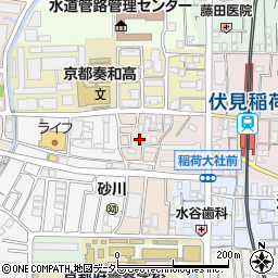 京都府京都市伏見区深草フケノ内町5-8周辺の地図