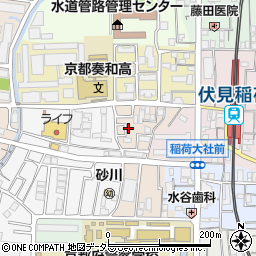 京都府京都市伏見区深草フケノ内町5-26周辺の地図
