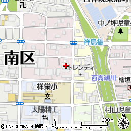 京都府京都市南区吉祥院東前田町54周辺の地図