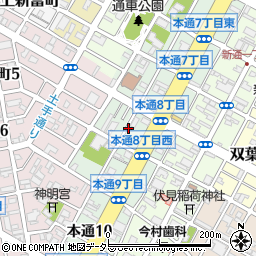 お佛壇のやまき・静岡本通り店・仏壇・仏具・墓石事業部周辺の地図