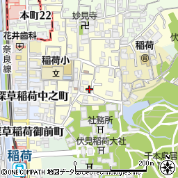 京都府京都市伏見区深草開土町65周辺の地図