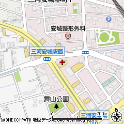洋服の青山三河安城店周辺の地図