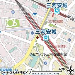 安城警察署三河安城駅前交番周辺の地図