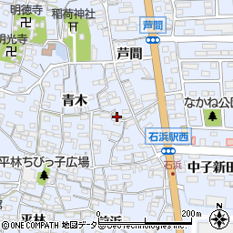 愛知県知多郡東浦町石浜青木16周辺の地図