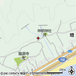 静岡県静岡市清水区増周辺の地図