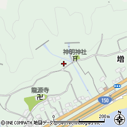 静岡県静岡市清水区増周辺の地図