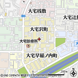 京都府京都市山科区大宅沢町183周辺の地図