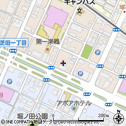 北伊勢上野信用金庫　本部周辺の地図