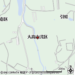 愛知県知多郡東浦町緒川大高山弐区周辺の地図