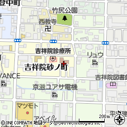 京都市　吉祥院地域体育館周辺の地図