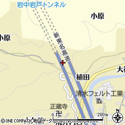愛知県岡崎市岩戸町植田周辺の地図