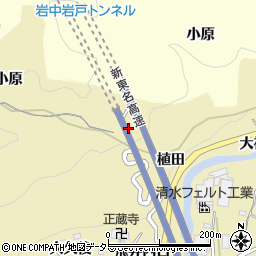 愛知県岡崎市岩戸町（植田）周辺の地図