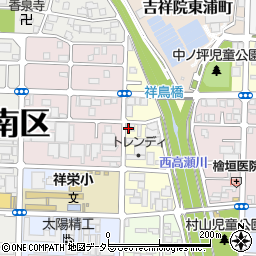 京都府京都市南区吉祥院稲葉町14周辺の地図