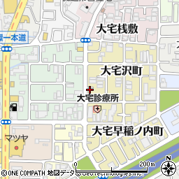 京都府京都市山科区大宅沢町225周辺の地図