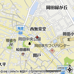 愛知県知多市岡田西無常堂69周辺の地図