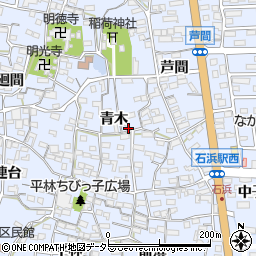 愛知県知多郡東浦町石浜青木103周辺の地図