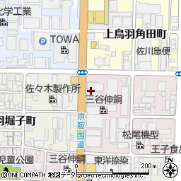 京都府京都市南区上鳥羽大柳町周辺の地図