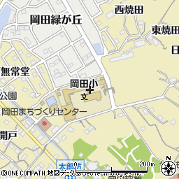 愛知県知多市岡田朱人ケ根周辺の地図