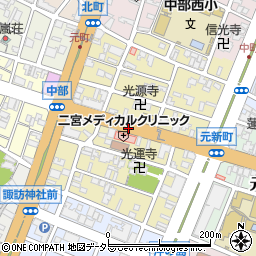 三重県四日市市中部周辺の地図