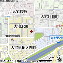 京都府京都市山科区大宅沢町104周辺の地図