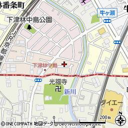 京都府京都市西京区下津林南中島町118周辺の地図