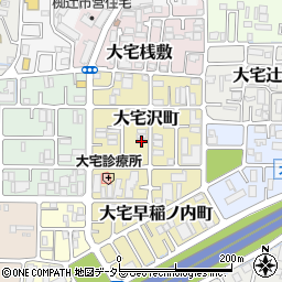 京都府京都市山科区大宅沢町174周辺の地図