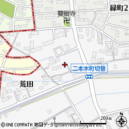 愛知県安城市二本木町切替周辺の地図