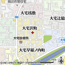 京都府京都市山科区大宅沢町158周辺の地図