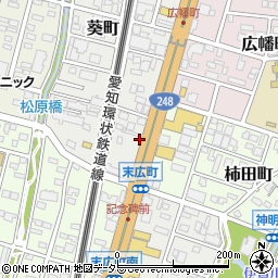 愛知県岡崎市葵町1-19周辺の地図