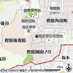 京都府京都市西京区樫原岡南ノ庄周辺の地図