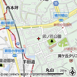 愛知県知多郡東浦町緒川寿久茂周辺の地図