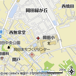 愛知県知多市岡田緑が丘11周辺の地図
